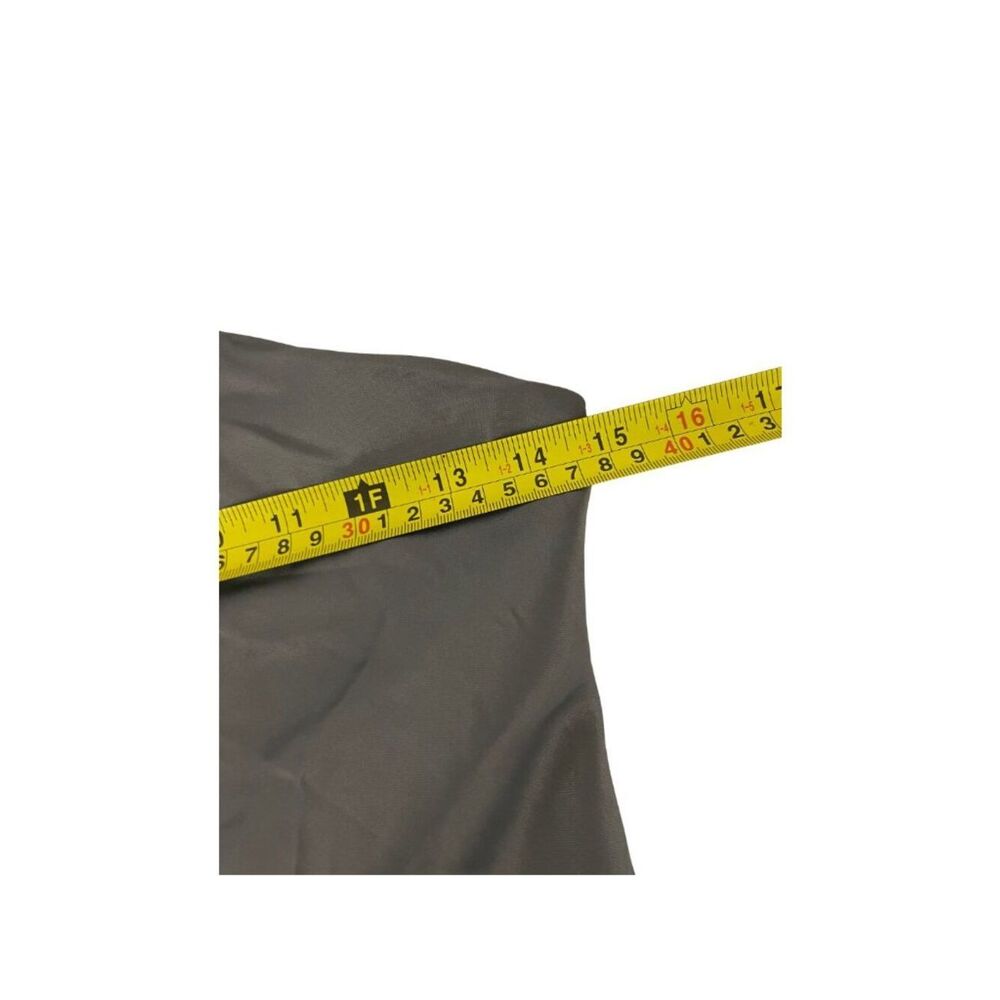 Zara Womens Asymmetrical Satin Midi Dress Medium Anthracite Gray 5029/208 NWT - Picture 15 of 16